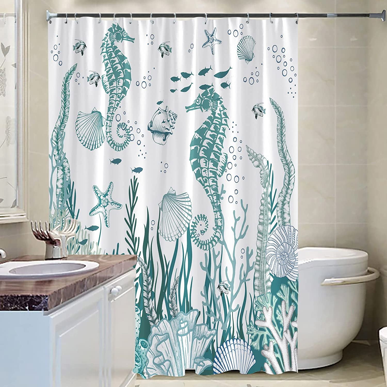 Curtain Of Sea Shells For Decoration Relaxing Ecology Recreation
