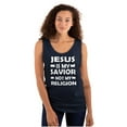 thumbnail image 3 of Jesus Is My Savior Not My Religion Plus Size Graphic Tank Top Brisco Brands 3X, 3 of 5