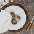 thumbnail image 5 of Fennco Styles Hand Woven Rattan Decorative Napkin Rings, Set of 4 - White Napkin Holder for Home, Farmhouse Dcor, Banquets, Family Gathering and Special Occasion, 5 of 5