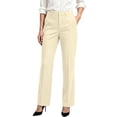 thumbnail image 2 of MMJ Dress Pants for Women, High Waisted Solid Color Trousers with Pockets, Soft Stretch Fabric, Full Length Straight Leg Casual Office Pants, 2 of 6