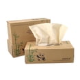 thumbnail image 4 of JXDSICH Bamboo Facial Tissues，soft nature bamboo facial tissue,100% virgin bamboo,Bulk carton of 8 boxes (100 Tissues per boxes,800 Tissues Total) | kraft paper Box, 3 Ply tissues, 4 of 12