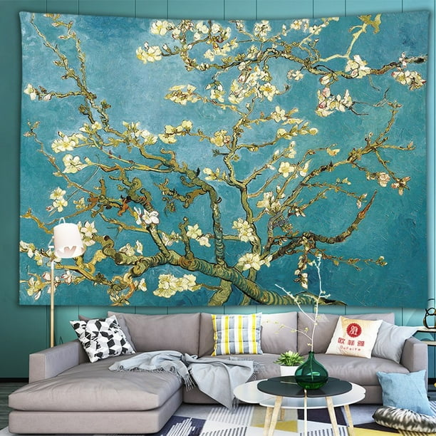 Tapiz para colgar en la pared YONGSHENG flor de almendro pintura al óleo 95*73 cm