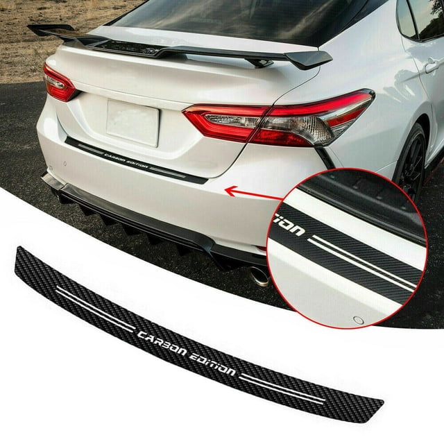 Upgrade Your Car's Rear Trunk with Easy to install Carbon Fiber Bumper Trim