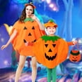 thumbnail image 6 of Halloween Women Men Pumpkin Costume Pumpkin Outfit Cosplay Party Clothes With A Hat,A Bag, 6 of 6