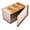 Rose Gold, variant on Pullman Loaf Pan with Lid 1lb Dough Capacity Non-Stick Corrugated Bread Toast Box Mold with Cover for Baking Bread