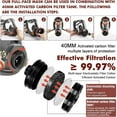 thumbnail image 3 of Gas Masks Survival Nuclear and Chemical - Reusable Full Face Respirator Gas Mask with Activated Carbon Filter, 3 of 6