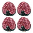 thumbnail image 1 of MasteelfCA 4pcs Strawberry Rhinestone Valves Caps Bling Car Tire Valves Caps Dustproof Valves Caps, 1 of 8