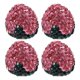 thumbnail image 1 of 4 unids Fresa Rhinestone Válvulas Caps Bling Coche Válvulas Tapas Tapas Polvo Válvulas Tapas, 1 of 5