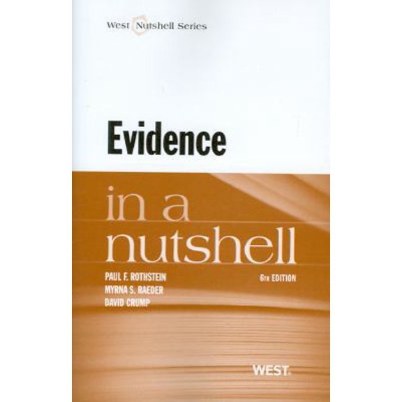 Pre-Owned Evidence in a Nutshell (Paperback) 0314278338 9780314278333