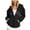 Black, variant on Pullovers for Women Trendy Winter Fall Loose Fit Hooded Long-sleeved Batwing Drop Shoulder Hoody Graphic Hoodie Cotton Outerwear Jacket(Pink,S)