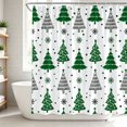 thumbnail image 2 of Christmas Shower Curtain Christmas Tree Shower Curtains With Hooks & Waterproof for Christmas Bathroom Decor by MPOISVA, 2 of 8