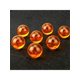 thumbnail image 1 of 1pc 3.5cm Resin Wishing Glass Ball With 1-7 Stars Pattern And Orange Color, Childhood Toy Bouncing Ball, 1 of 3