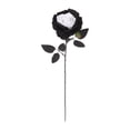 thumbnail image 4 of Clearance Sale! Dark Halloween Artificial Rose, Gothic Black and White Velvet Flower for Home Centerpiece Decor, 4 of 6