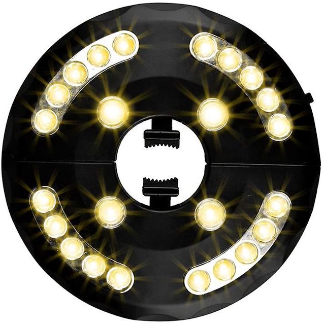 Lámpara para parasol de jardín, luz de sombrilla de patio, 24 leds, 3 modelos de iluminación, luz de parasol (luz caliente), luz cálida Afortunado Sencillez