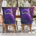 thumbnail image 5 of Decorative Chair Back Cover One Size x6 Chair Cover Dining Chair Slipcovers Chair Back Decoration Festival Chair Decoration Cute Purple Cartoon Owl, 5 of 6