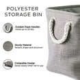 thumbnail image 4 of Design Imports CAMZ37081 15 x 16 x 16 in. Variegated Round Polyester Storage Bin, Grey - Large, 4 of 9