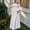 White, variant on Dpjklzsn Women's Off The Shoulder Long Sleeve Maxi Dress Polka Dot Smocked Waist Flowy A Line Cocktail Dress