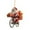 A, variant on Diceymbol Acrylic Flat Santa Claus Bicycle Ornament, 5.9 Inch Christmas Hanging Decoration, 1 Count