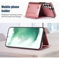 thumbnail image 3 of for Samsung Galaxy S22 Crossbody Wallet Case for Women, Bling Glitter PU Leather Phone Case with RFID Blocking Card Holder Cover for Samsung Galaxy S22 SZ Rose Gold, 3 of 9