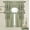 Sage Green, variant on Kate Aurora Country Farmhouse Living Solid Colored Café Kitchen Curtain Tier & Swag Valance Set - Assorted Colors