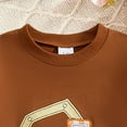 thumbnail image 7 of enyan B'aby Clothes For B'oys Todd'ler B'aby B'oy Clothes Cute Print Long Sleeve Sweatshirt Tops and Stretch Pants Newborn Fall Winter Outfit Brown,4-5 Years, 7 of 7