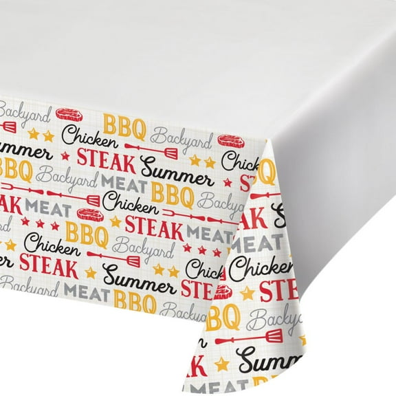 BBQ Gingham Paper Tablecloth