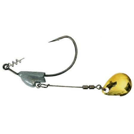 UPC: 0054831018185 | Owner Flashy Swimmer Gold Colorado W/Centering Pin 3/16Oz 3/0 2Pk