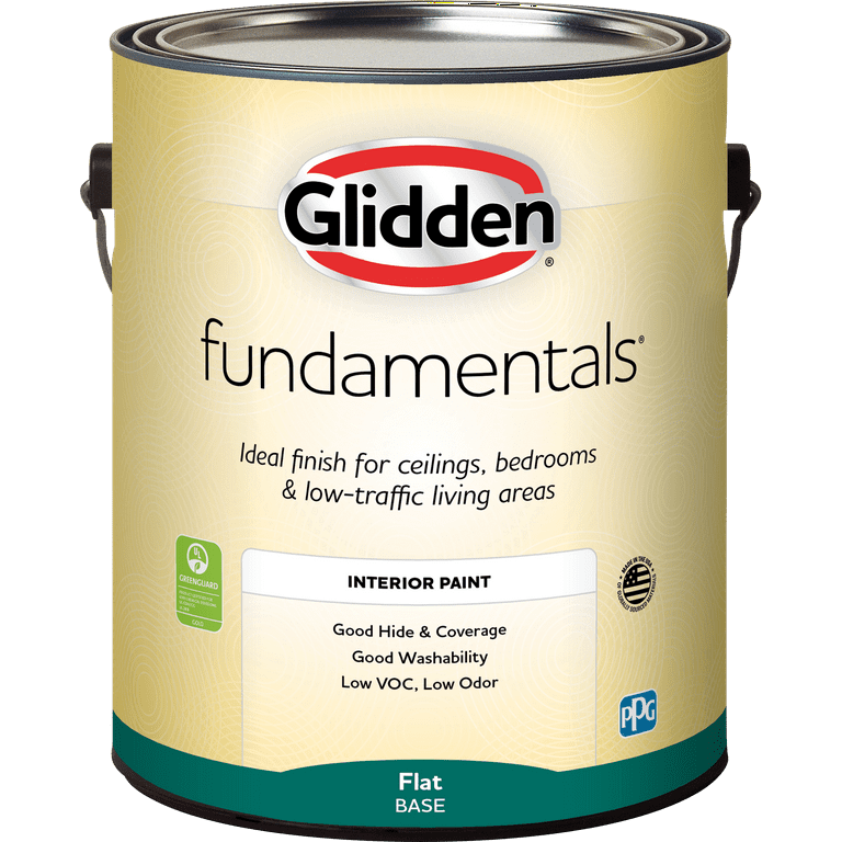 Glidden Essentials 1 gal. White Flat Interior Paint GLE-1000-01