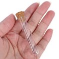 thumbnail image 2 of MIANGASTORE 20pcs Plastic Disposable Test Tubes Clear Flat Test Tubes with Cork Stoppers for Plants Scientific Experiments Salt and Candy Storage, 2 of 8