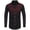 Red, variant on Western Shirts for Men Cowboy Button Up Shirts Long Sleeve Embroidered Tops Slim Fit Spring Fall Green XXXL