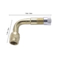 thumbnail image 2 of FOMIYES 2Ud Extensor De Válvula De Latón Para Neumáticos Con Ángulo Americano Y Uso En Camión, 2 of 7