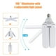 thumbnail image 5 of sweethay Lámpara LED de techo para garaje, impermeable, ajustable, luz de bahía, enchufe de tornillo, accesorios de iluminación de haz ancho para el Bombillas para automóviles sweethay VI015298-00B, 5 of 6