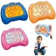 thumbnail image 2 of Juego de burbujas de empuje para niños y adultos, juego sensorial con mango de empuje rápido para apretar, aliviar y descomprimir, juguetes para niños y adultos, regalo, 2 of 4