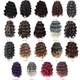 thumbnail image 5 of ToyoTree Ocean Wave Crochet Hair - 9 Inch 8packs Natural Black Crochet Braids, Synthetic Braiding Hair Extensions (9 inch, 1B), 5 of 5