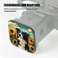 thumbnail image 3 of Hitch Cover Fits For 2-Inch Hitch,Border Collie In A Sunflower Fieldrubber Trailer Hitch Cover Tube Plug Insert,Car Exterior Accessories, Receiver Tube Hitch Plug, 3 of 6