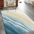 thumbnail image 2 of 2.7'x5' Area Rugs, Haze Blue Beach Coastal Indoor Outdoor Area Rug for Living Room Bedroom, Summer Ocean Nautical Seaside Washable Bathroom Rugs Kitchen Floor Carpet Mats Home Decor Aesthetic, 2 of 8