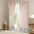 thumbnail image 3 of Feelyou Chic Princess Fashion Curtains Pack of 2 (42x84 Each), Glitter Sequin Print Curtains Blackout, Teen Adult Girl Female Bedroom Curtains, Curtains and Drapes Home Decor, 3 of 6