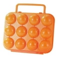 thumbnail image 1 of GROWTH TANK Camping Egg Holder Compact 12 Grid Egg Storage Box for Picnic Backpacking RV Orange, 1 of 9