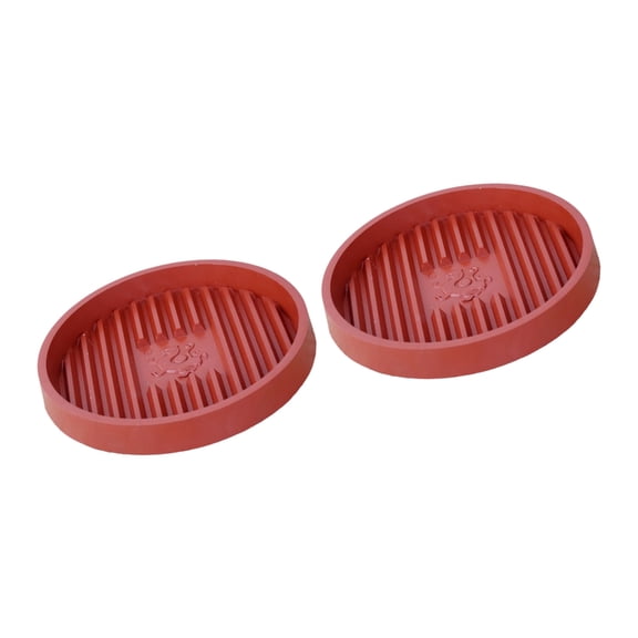 AOOOWER Nonslip Toilet Plunger Tray Organizers Mat 2PCS Drip Catcher Plunger Holder Trays