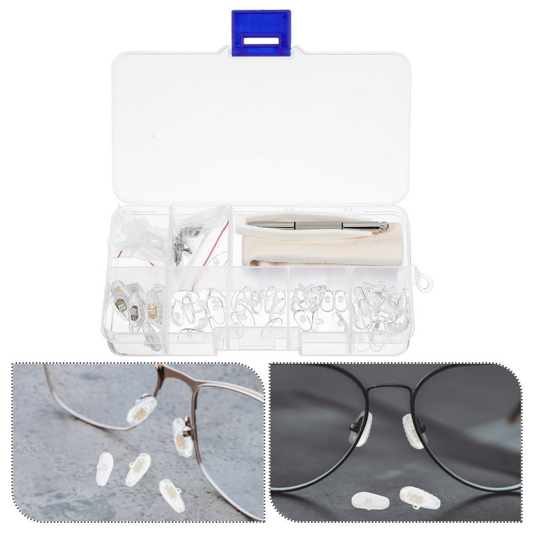 Nose Pads For Glasses, Set Eyeglass Repair Kit Glasses Screws