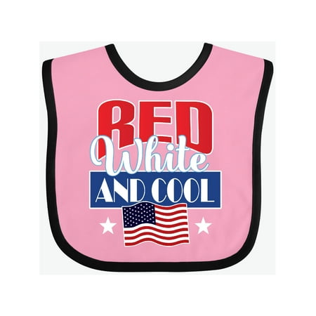 

Inktastic July 4th Party Red White Cool Gift Baby Boy or Baby Girl Bib