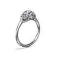 thumbnail image 5 of 1.00 Carat Excellent Cushion Cut Real Diamond New Design Three Stone Ring for Wedding and Engagement Solid 950 Platinum Size 11, 5 of 9