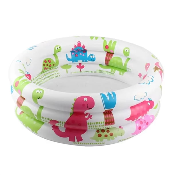 Piscina Inflable Redonda para Bebés y Niños Pequeños, Portátil, con Bomba Pequeña, con Diseño de Dinosaurio de , Ideal para Exteriores.