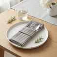 thumbnail image 4 of REGALWOVEN 6 Pack Cloth Napkins, Striped Washable and Reusable Table Dinner Napkins for Restaurant, Weddings, Events, and Parties Coffee 24x16inch, 4 of 6