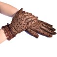 thumbnail image 1 of Coofit Gants Courts à Imprimé Léopard : Gants de Costume Doux et Tendance, Gants de Fête pour Femmes, 1 of 10