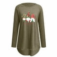 thumbnail image 4 of Tops para mujer Camisas Blusas Elegantes Camisas casuales de manga larga Estampado de moda Cómodo Transpirable Cuello redondo Odeerbi ODB-5, 4 of 5