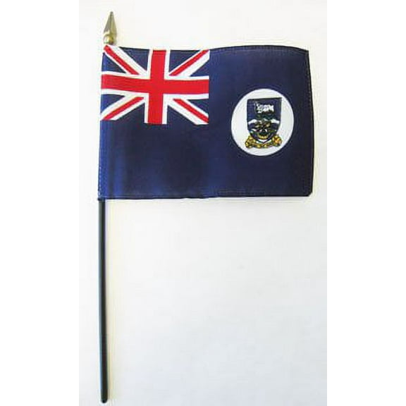 Falkland Islands - 4"X6" Stick Flag