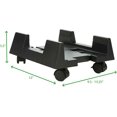 thumbnail image 3 of SDES-Mobile Support CPU, Bureau d'Ordinateur, Bureau PC, Chariot CPU Roulant, Roues, Bureau, Noir, 34L x 24W x 14H cm, 3 of 4