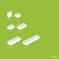 thumbnail image 4 of Hubelino White Building Blocks Accessory Set (60 Pcs), 4 of 5