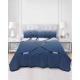 thumbnail image 3 of Quilts Twin XL Size, Navy Blue Ice Hockey Soft Comforter Bedding Set for Bed, Winter Sports Ball Games Ombre Lightweight Quilted Bedspread with Pillow Cover(2 Pieces) for All Season, 68x98 Inch, 3 of 6